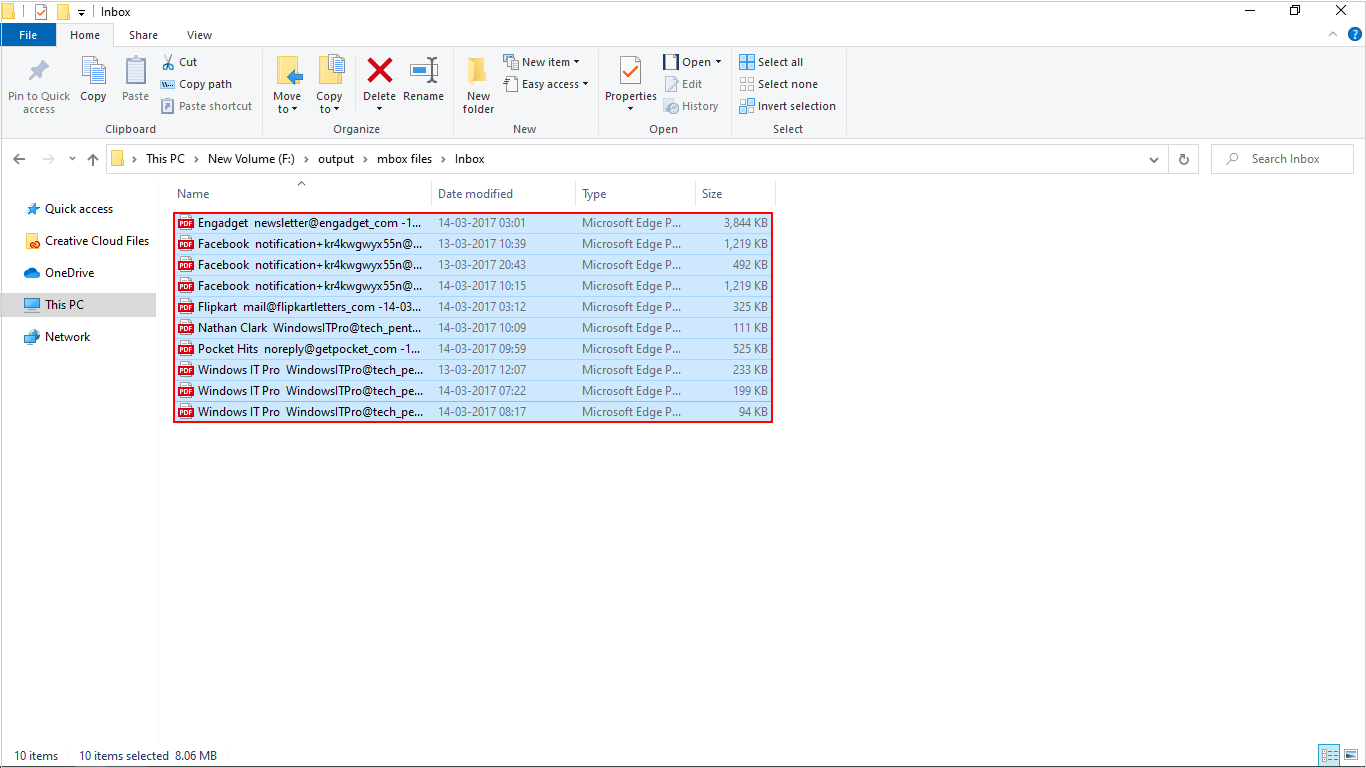 complete export process