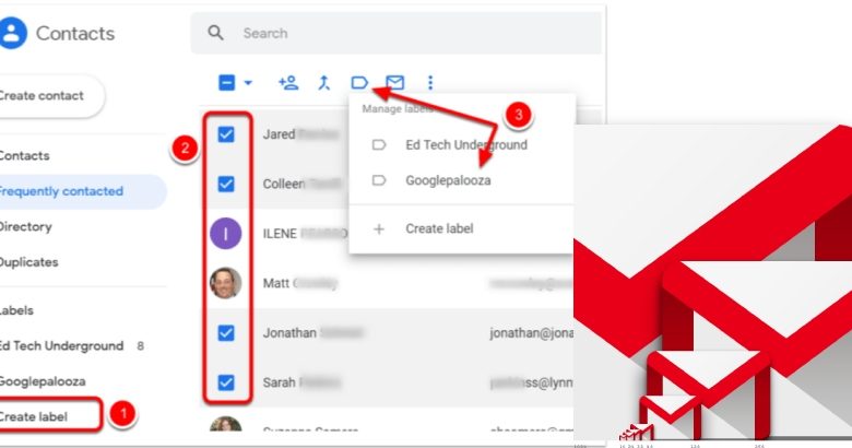 mailing list in Gmail