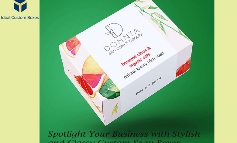 Custom printed soap boxes