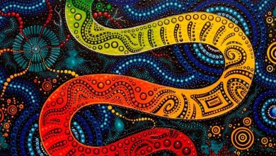 Aboriginal Art Snake